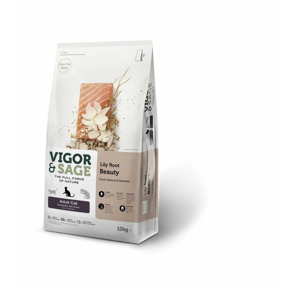 Vigor & Sage Beauty Lilly Root Adult Cat 10kg