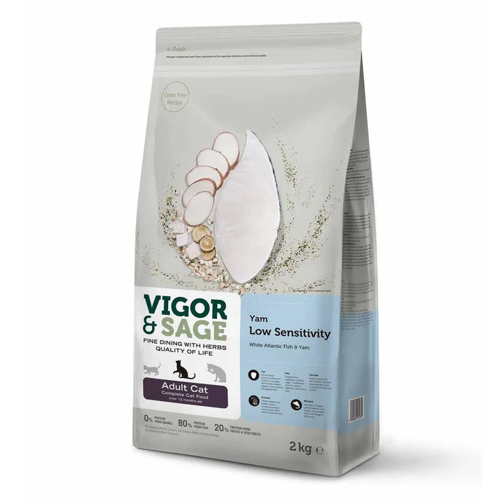 Vigor & Sage Low Sensitivity Yam Adult Cat 10 kg