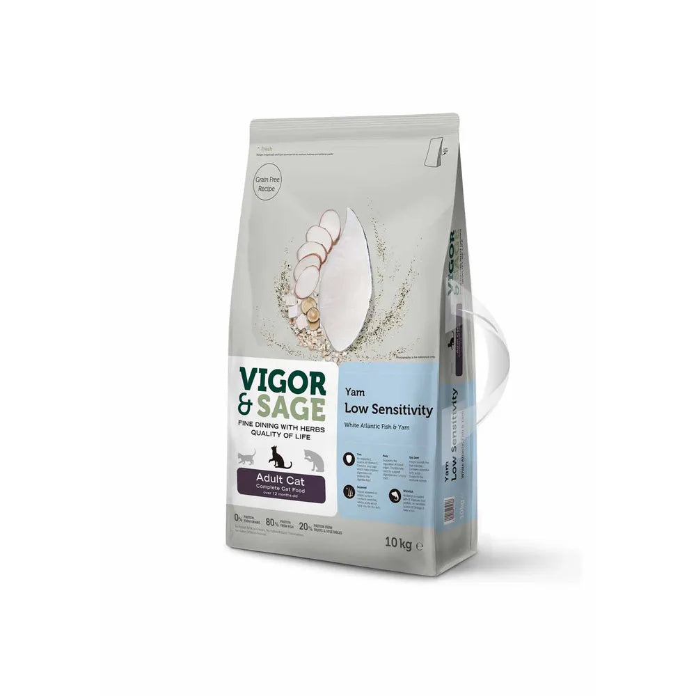 Vigor & Sage Low Sensitivity Yam Adult Cat 10 kg